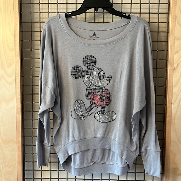 Disney Tops - Disney Long Sleeve top with Sparkly Mickey, Size M